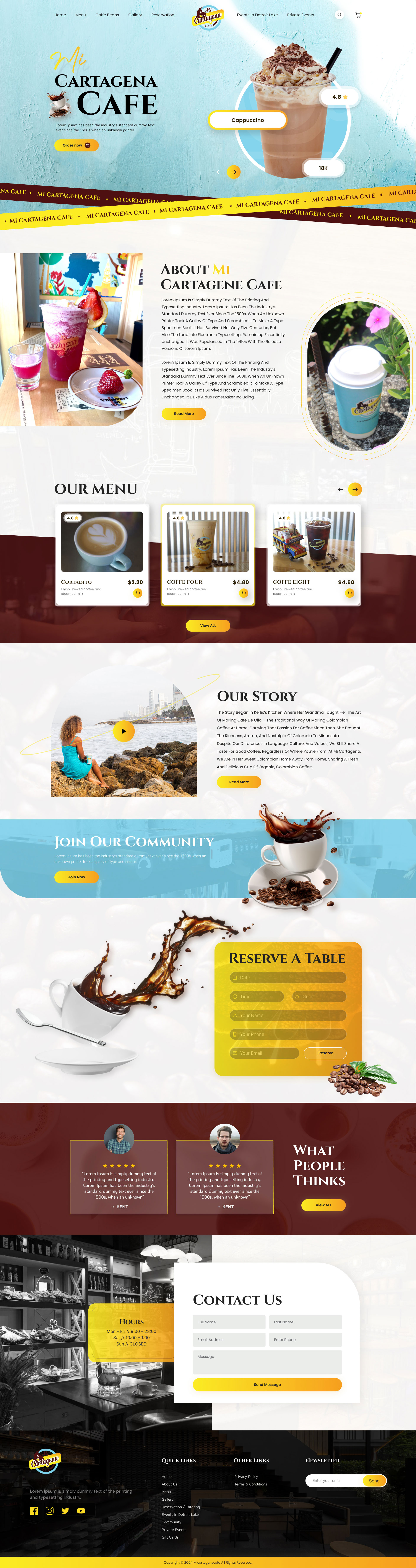 Mi Cartagena Cafe full screenshot preview